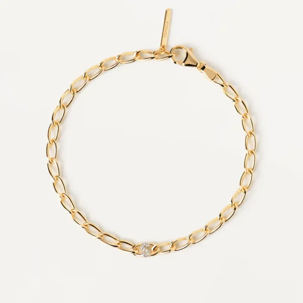 PULSERA CADENA LETRA S PDPAOLA